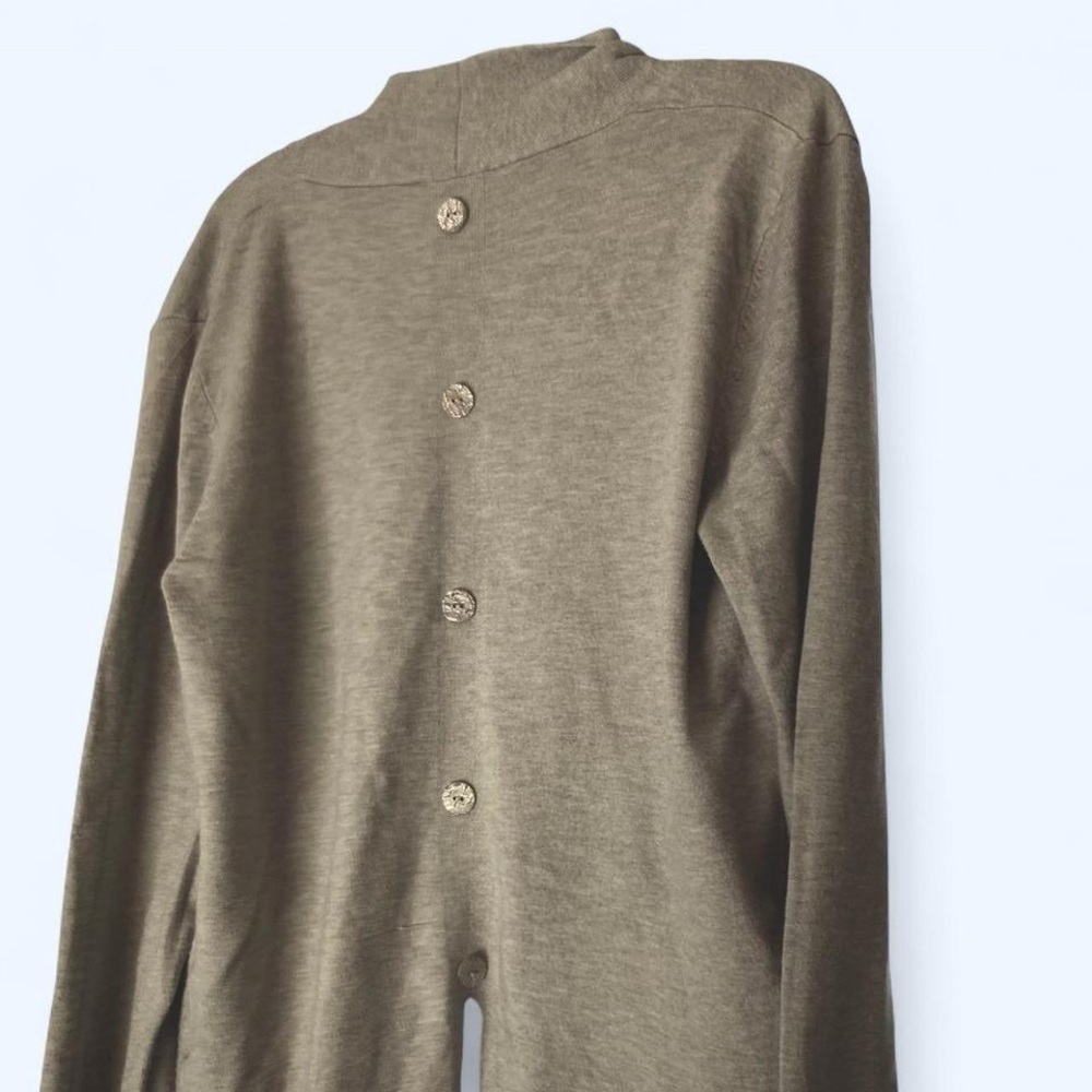Grey cardigan with sequin button back detail Essentials Milano M